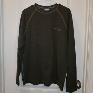 Army Green Columbia Titanium Wool blend Sweater  -Large